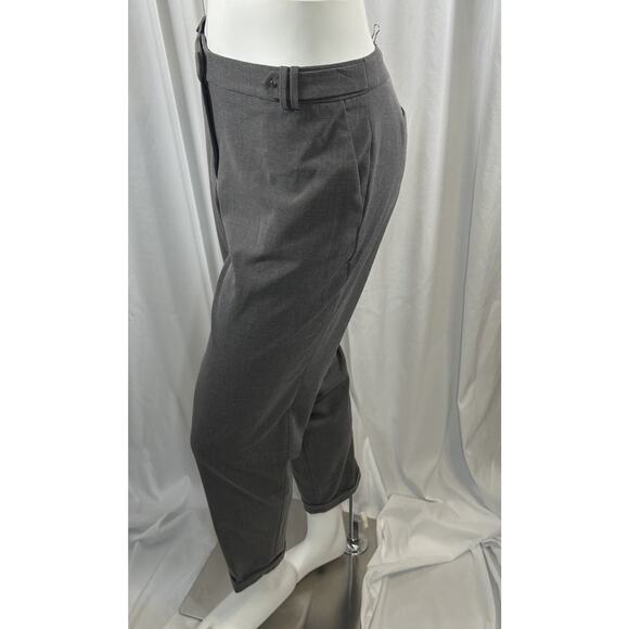 ESPRIT Side Tabs Cuff Trousers Gray 14 Academia Professional Career 89-01 - Picture 2 of 12